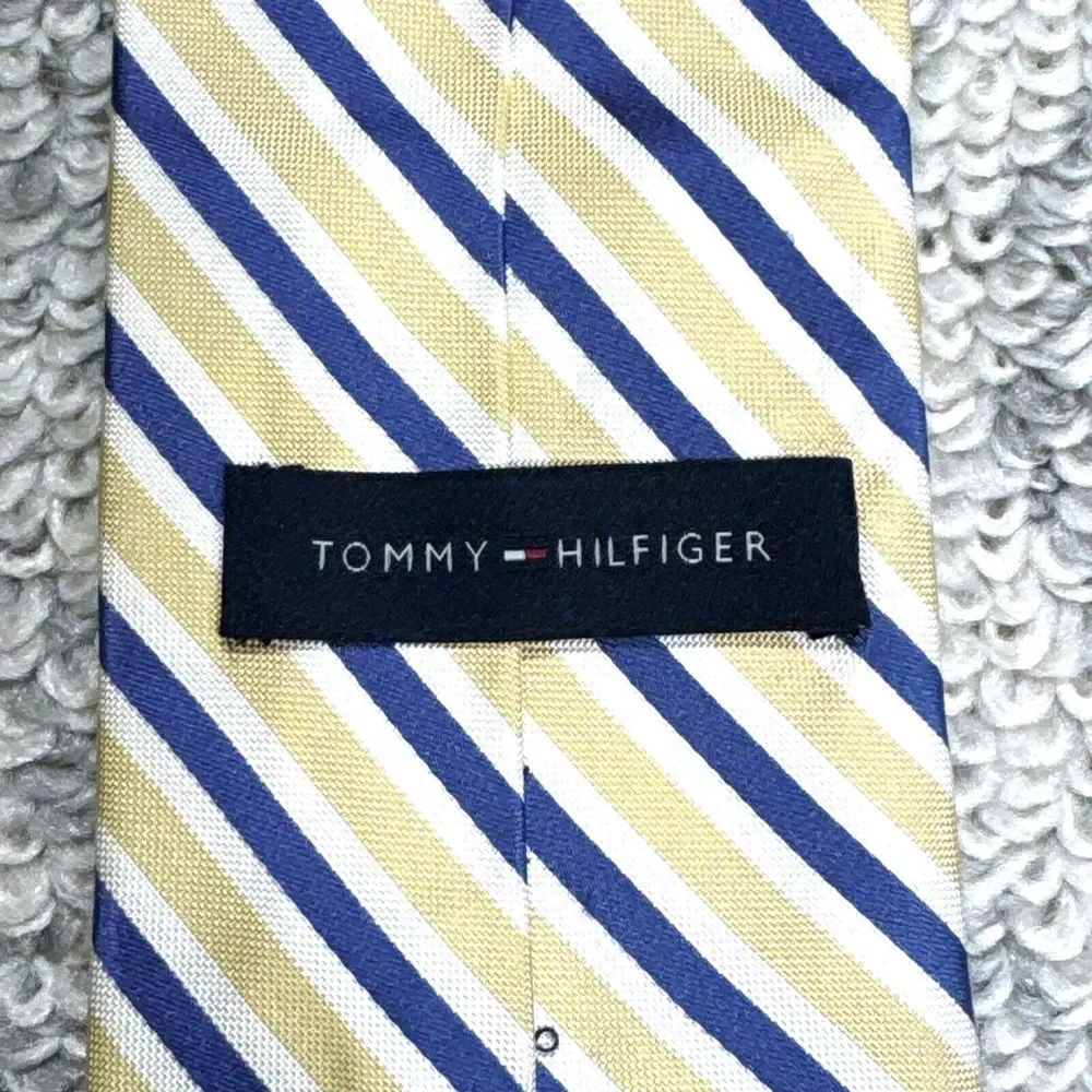 Tommy Hilfiger Men's‎ One Size Blue Green Classic Diagonal Striped Tie 3.5